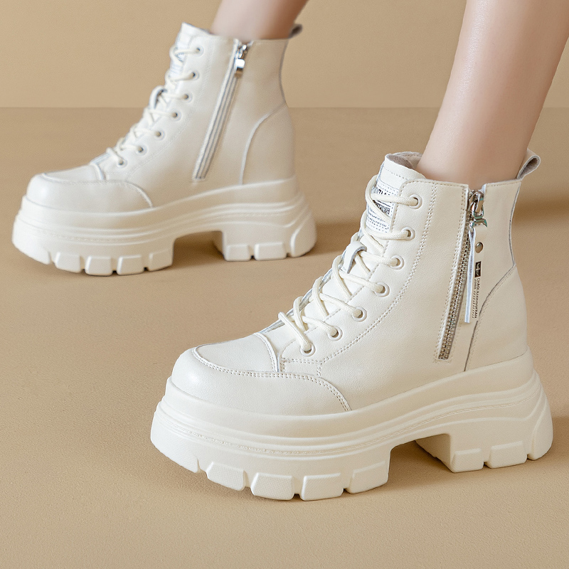 增高厚底马丁靴女2025新款秋冬季