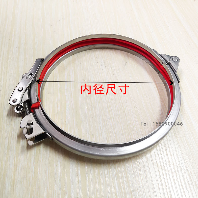 风管快速卡箍304不锈钢抱箍管卡