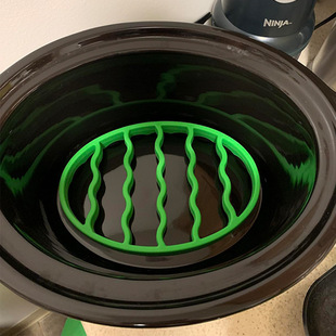 现货热销硅胶烤盘支架 蒸锅硅胶隔热垫防烫垫 慢炖锅内衬可蒸煮架