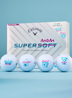 代购Callaway Supersoft卡拉威白色柔软母亲节版高尔夫球26年新款