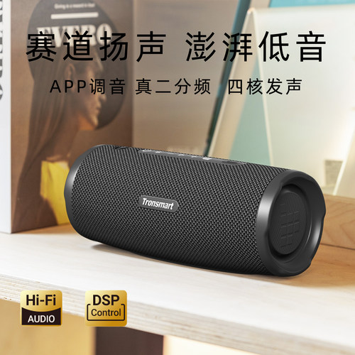 Tronsmart C3PLUS蓝牙音箱二分频户外重低音炮防水便捷式骑行音响