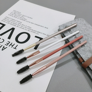 好看粉色眉毛定型梳 螺旋卷 螺旋刷  睫毛刷  眉刷眉毛刷可弯曲