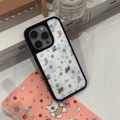 BP星星小猫手机壳cat适用苹果iPhone17/16/15/14/13/12/Pro/Max碳纤硬壳全包保护套防摔卡通bp可爱