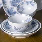 高颜值釉下彩餐具复古水墨风家用饭碗面碗汤碗碗盘组合好看 碗