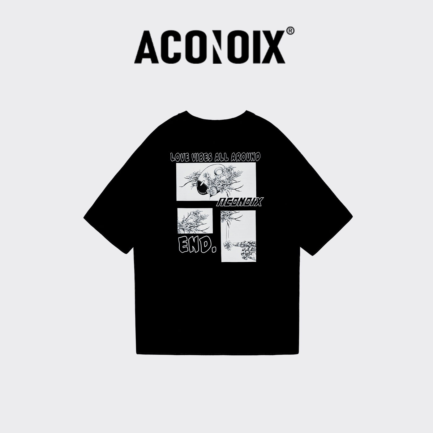 ACONOIX短袖实验分镜个性印花