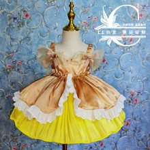 夏女童轻薄凉快洛丽塔连衣裙西班牙童装迪士尼贝儿公主裙生日礼服