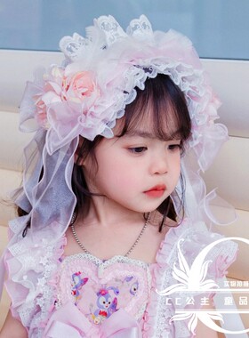 【多种发带】女童洛丽塔花朵蕾丝花边百搭发带发夹公主裙配套头饰