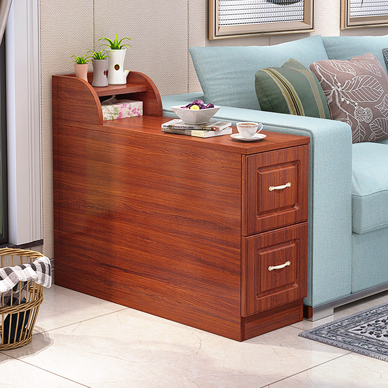 边几角几沙发边柜侧边柜窄桌客厅北欧储物柜小型扶手柜小茶几柜子