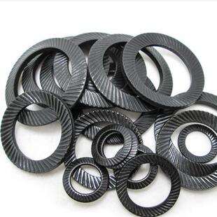 齿止动防松止锯齿形防滑锁紧自锁双面螺丝垫圈波纹退碟簧放松垫片