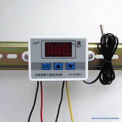 3V5V6V7V温12V显低压直流恒温温控表可调控开关数字示智能220V8