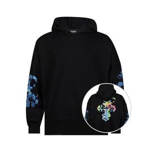 we 11 done男女同款全棉连帽套头卫衣男女XY促销