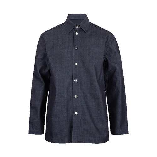 JilSander长袖衬衫牛仔衬衫男