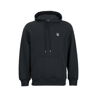 Maison Kitsune男宽松刺绣徽标套头连帽长袖卫衣男士新款XY推广