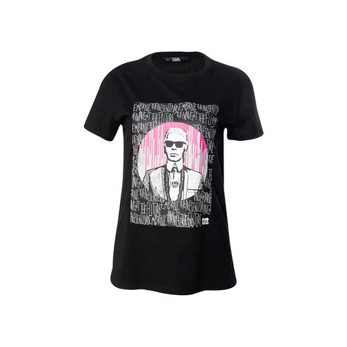 KarlLagerfeld全棉短袖T恤女