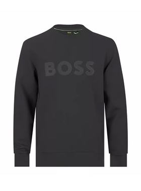 Hugo Boss雨果-博斯logo贴花全棉套头卫衣男士2026新款XY推广