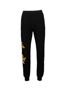 Versace/范思哲男经典字母logo松紧休闲运动裤长裤男士春季XY精选