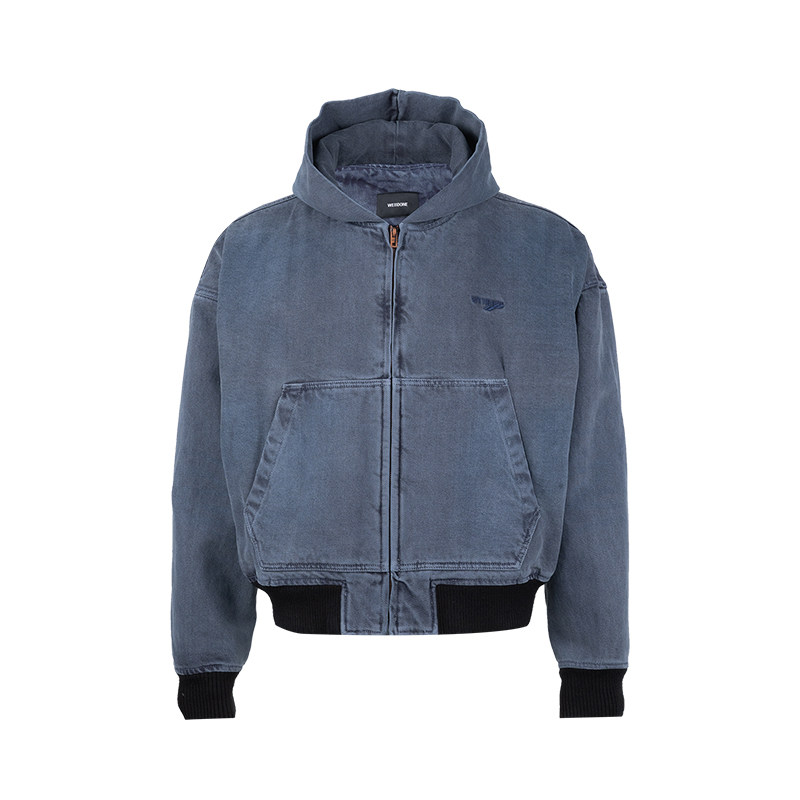 we 11 done男女同款经典牛仔棉服外套男士冬季XY促销