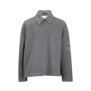 2025年秋冬新款 Jil 毛衣男士 logo拉链翻领针织衫 Sander男经典