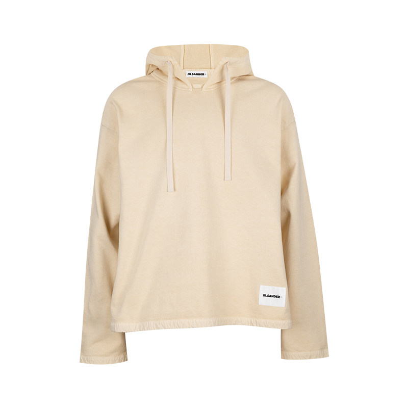 Jil Sander男经典logo印花抽绳全棉连帽衫男士秋冬XY促销,男装,卫衣,淘宝优惠券,粉丝福利购,淘宝优惠卷