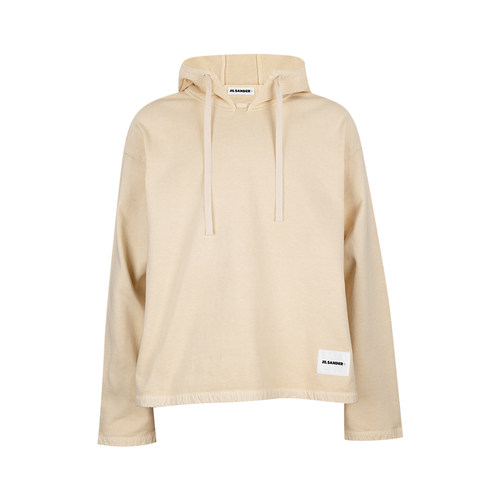 JilSander抽绳全棉连帽衫男士