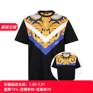 Versace T恤男春夏XY推广 范思哲印花男士 全棉圆领短袖
