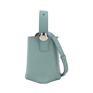 LOEWE/罗意威女经典字母 Pebble 迷你水桶包女士2025新款推广