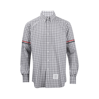 ThomBrowne府绸全棉长袖衬衫男