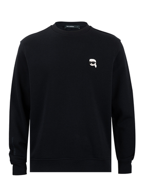 Karl Lagerfeld卡尔拉格斐男经典老佛爷logo套头卫衣男士新款XY