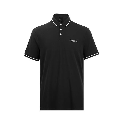 阿玛尼男字母logo短袖polo衫男士
