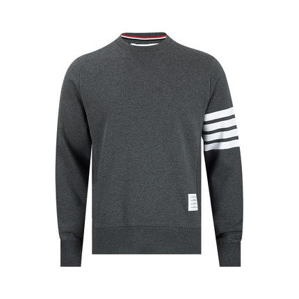 Thom Browne汤姆布朗四条纹全棉套头卫衣男士2025秋冬新款XY