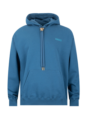Versace/范思哲男La Medusa加绒全棉套头连帽衫男士秋冬XY推选