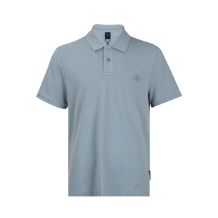 KNUCKLES 新款 慕瑟纳可男徽标贴片纽扣短袖 男士 Polo衫 MOOSE