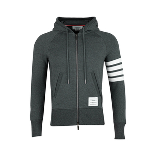 秋冬新款 男士 Browne汤姆·布朗四条纹反面毛圈针织连帽衫 Thom