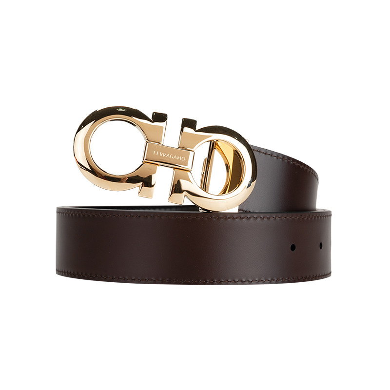 FERRAGAMO/菲拉格慕男经典双面可调式Gancini皮带男士2026新款XY
