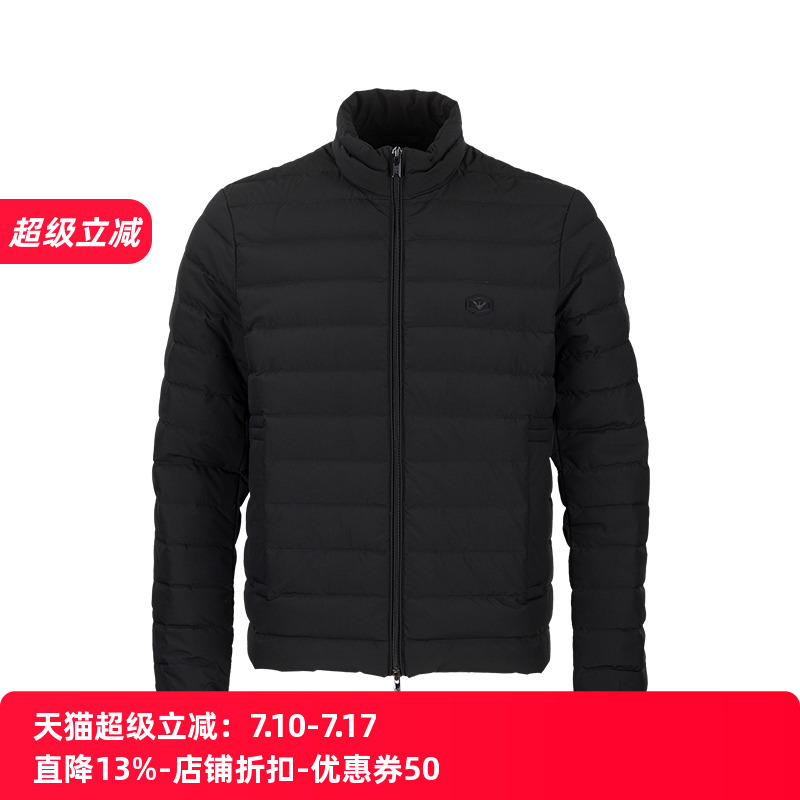 EMPORIOARMANI拉鏈填充羽絨服男