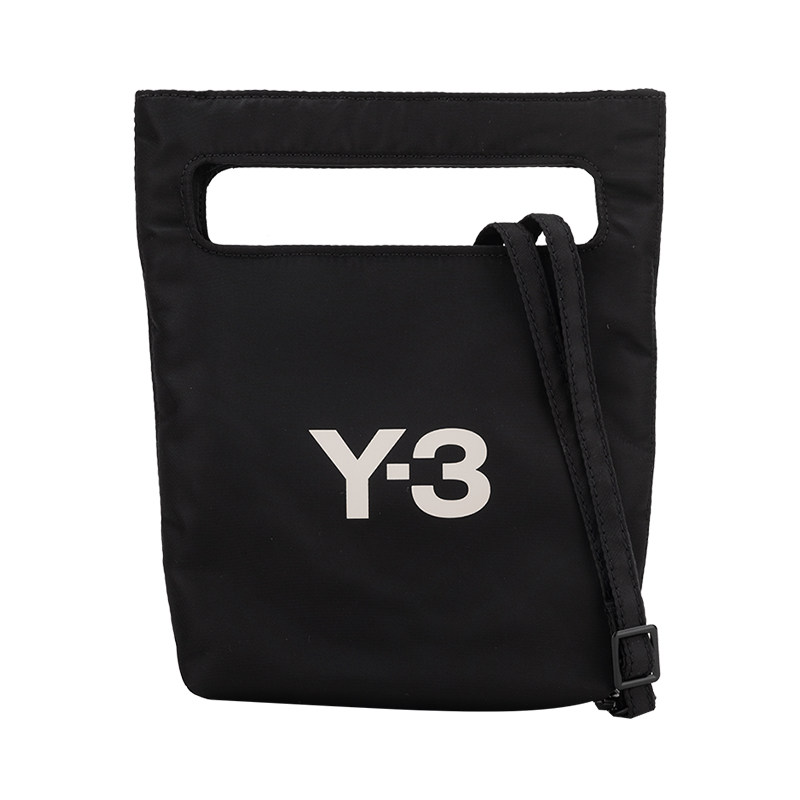 Y-3经典字母logo休闲单肩包男女