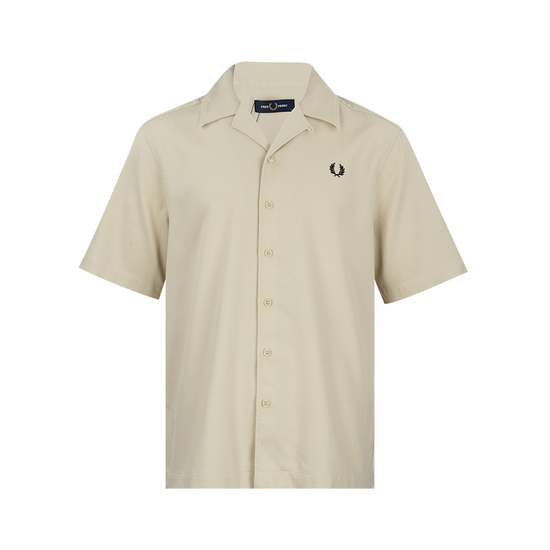 FREDPERRY全棉短袖衬衫男士