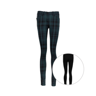 PINKO女休闲格纹拼接长裤 女士春夏XY降价