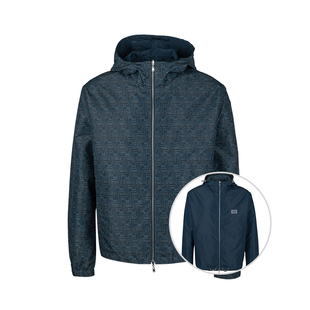 2025秋冬新款 夹克外套男士 两面穿连帽拉链长袖 FENDI芬迪男经典