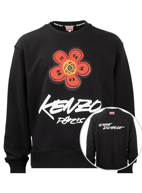 KENZO/高田贤三男士全棉圆领套头卫衣男秋冬新款XY推广