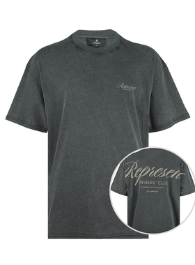 represent男经典徽标圆领套头落肩全棉短袖T恤男士2026年新款XY