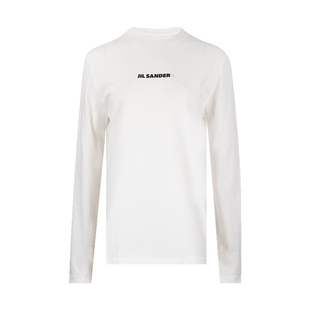 XY推选 T恤女士春秋新款 Jil Sander女字母logo印花全棉长袖