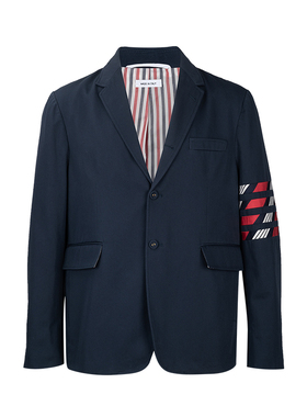 Thom Browne汤姆·布朗保暖防寒条纹单排扣西装夹克男士秋冬推选