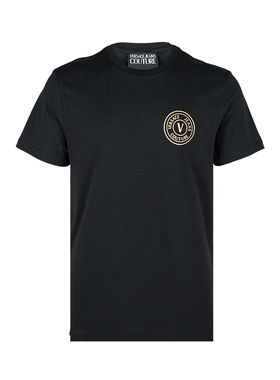 Versace/范思哲男字母logo印花全棉短袖T恤男士2025新款XY推选