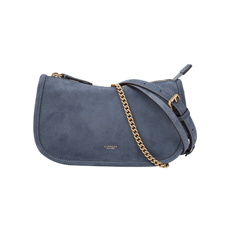 COACH/蔻驰女Waverly 24麂皮拼精致小牛皮单肩包女士2026年新款XY