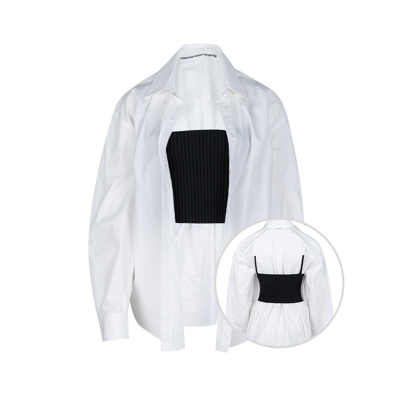 AlexanderWang吊带衬衫套装女士