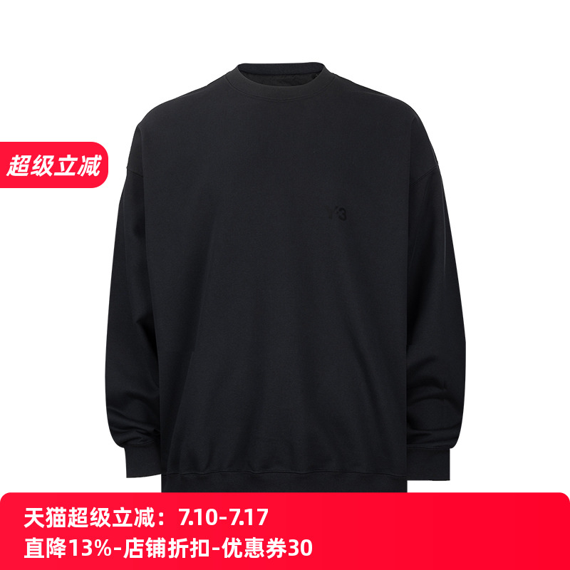 Y-3男女同款经典圆领套头卫衣男女2025秋冬新款XY促销