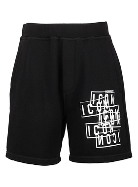 Dsquared2二次方男 Icon Stamps 运动短裤男士2025春夏新款XY推选