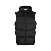 Hugo 2026新款 Boss雨果博士男经典 连帽拼色拉链羽绒马甲男士