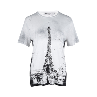 T恤女士2025年春夏新款 巴黎铁塔印花短袖 XY推选 迪奥女经典 Dior